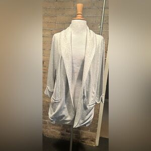 NWT Banana Republic Light Gray Blazer-like Jacket
